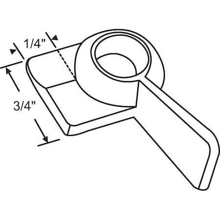 Strybuc RH Sweep Lock Only Chrome 50-624RH